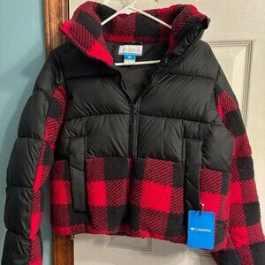 Women's Columbia Leadbetter Point Sherpa Hybrid Coat Sz Small /Petite  NWT